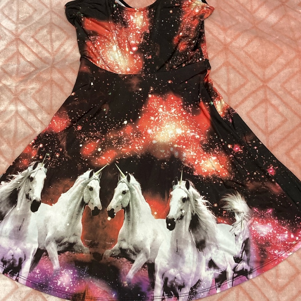 Unicorn Galaxy See You Monday  Sleeveless A-Line Dress